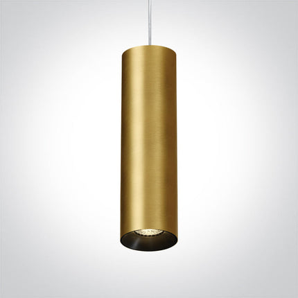 ONE Light | 63105MA/BBS BRUSHED BRASS PENDANT GU10 10w DARK LIGHT - OEM NORDIC - Quality Parts Distribution