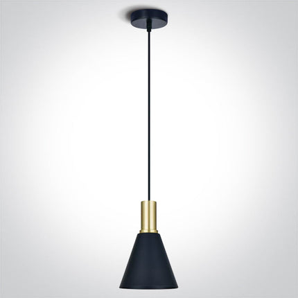 ONE Light | 63122/BBS BRUSHED BRASS BLACK SHADE 10W E27 - OEM NORDIC - Quality Parts Distribution