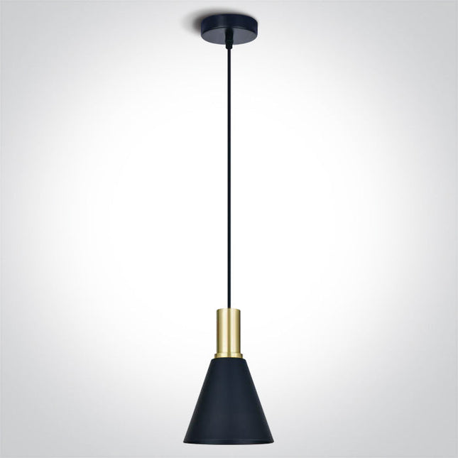 ONE Light | 63122/BBS BRUSHED BRASS BLACK SHADE 10W E27 - OEM NORDIC - Quality Parts Distribution