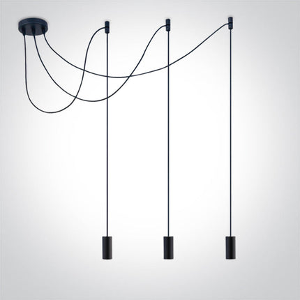 ONE Light | 63124B/B BLACK PENDANT 20W 3xE27 - OEM NORDIC - Quality Parts Distribution