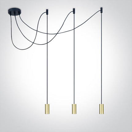 ONE Light | 63124B/BBS BRUSHED BRASS PENDANT 20W 3xE27 - OEM NORDIC - Quality Parts Distribution