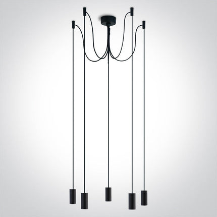 ONE Light | 63124C/B BLACK PENDANT 20W 5xE27 - OEM NORDIC - Quality Parts Distribution