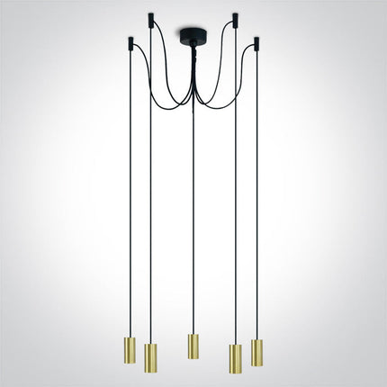ONE Light | 63124C/BBS BRUSHED BRASS PENDANT 20W 5xE27 - OEM NORDIC - Quality Parts Distribution