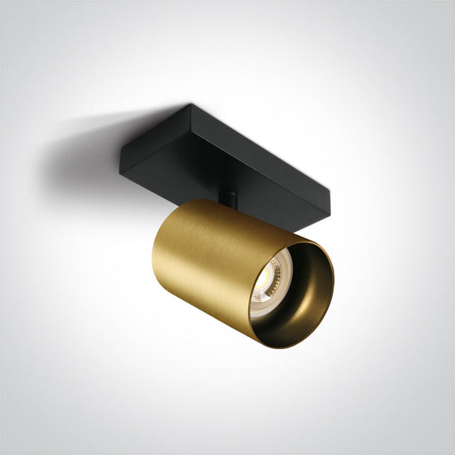 ONE Light Spotlight 10W IP20 Brushed Brass 65105N/BBS