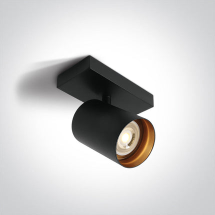 ONE Light Spotlight 10W IP20 Black-Brass 65105N/B