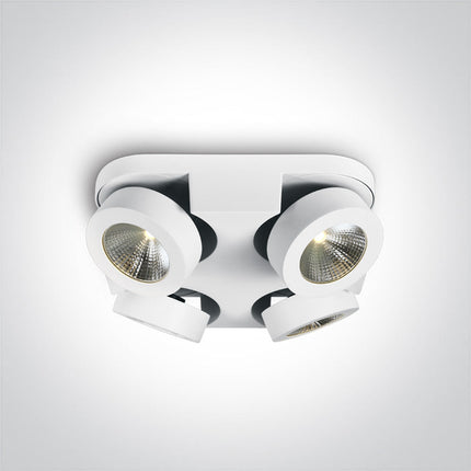 ONE Light | 65110F/W/W WHITE LED 4x10W WW IP20 ADJUSTABLE 230V - OEM NORDIC - Quality Parts Distribution
