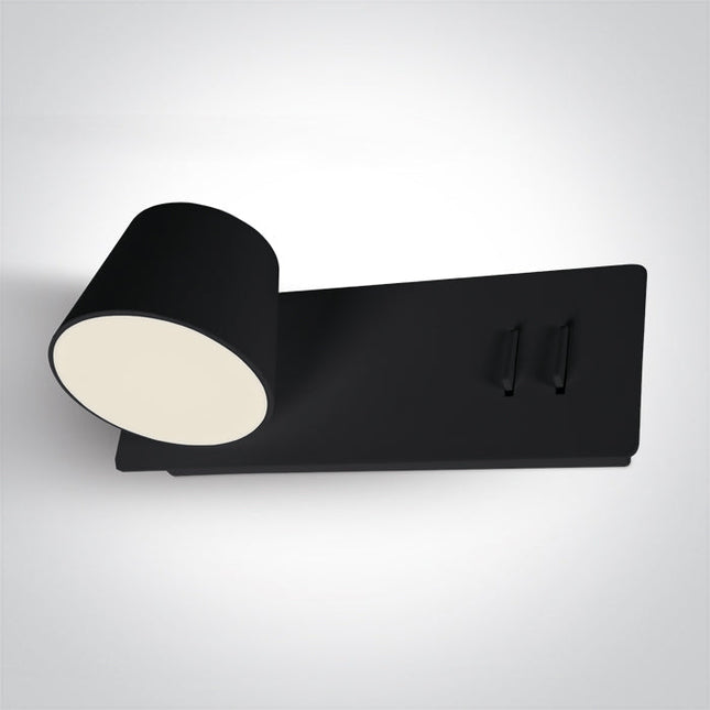 ONE Light Spotlight 6W 500lm 3000K CRI80 IP20 Black 65147/B/W