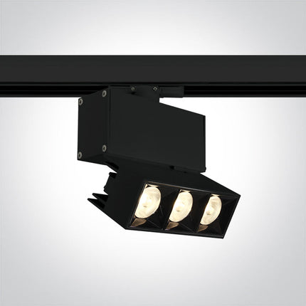 ONE Light Track Light 12W 960lm 3000K CRI90 38° IP20 Black 65306BT/B/W