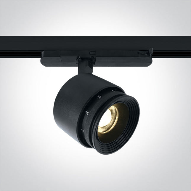 ONE Light | 65648T/B/W BLACK COB LED 30W WW 12-60deg TRACK SPOT 230V - OEM NORDIC - Quality Parts Distribution