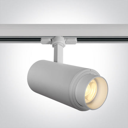 ONE Light | 65650T/W/W WHITE COB LED 30W WW TRACK SPOT 20-60deg ADJUSTABLE BEAM 230V - OEM NORDIC - Quality Parts Distribution