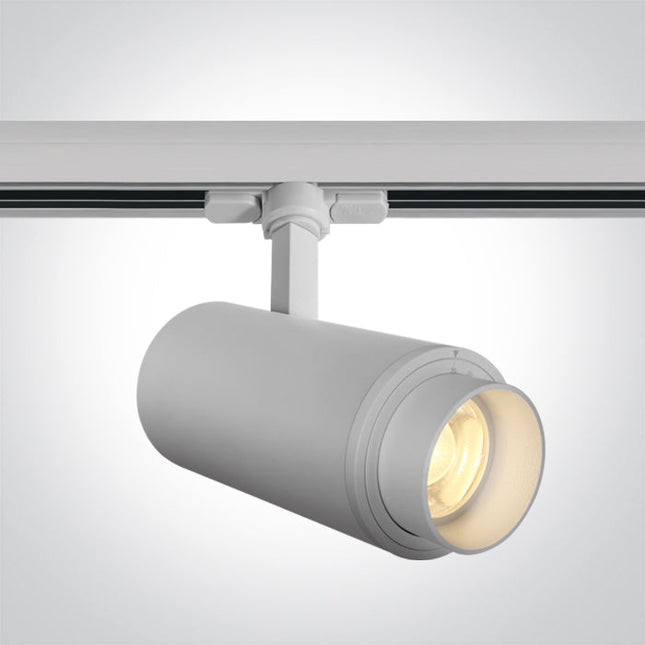 ONE Light | 65650T/W/W WHITE COB LED 30W WW TRACK SPOT 20-60deg ADJUSTABLE BEAM 230V - OEM NORDIC - Quality Parts Distribution