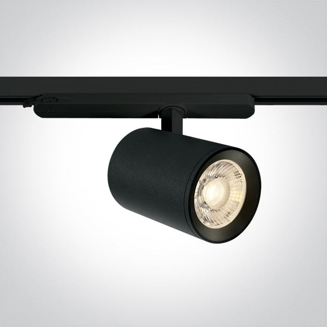ONE Light | 65654CT/B/W BLACK LED 40W WW TRACK SPOT 230V - OEM NORDIC - Quality Parts Distribution