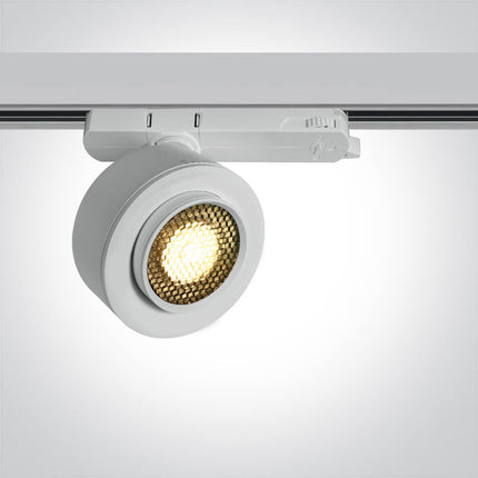 ONE Light | 65662AT/W/W WHITE 18W TRACK SPOT WW 15-45deg ADJUSTABLE 230V HONEYCOMB - OEM NORDIC - Quality Parts Distribution