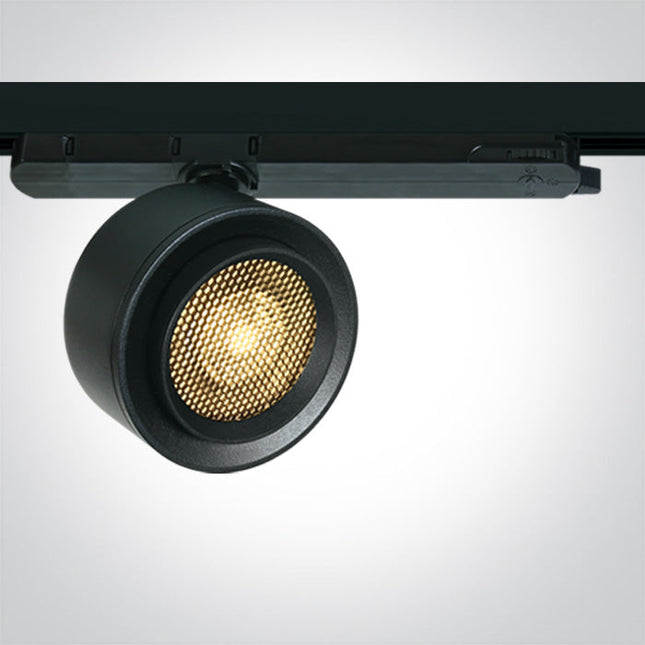 ONE Light | 65662BT/B/W BLACK 28W TRACK SPOT WW 15-45deg ADJUSTABLE 230V HONEYCOMB - OEM NORDIC - Quality Parts Distribution