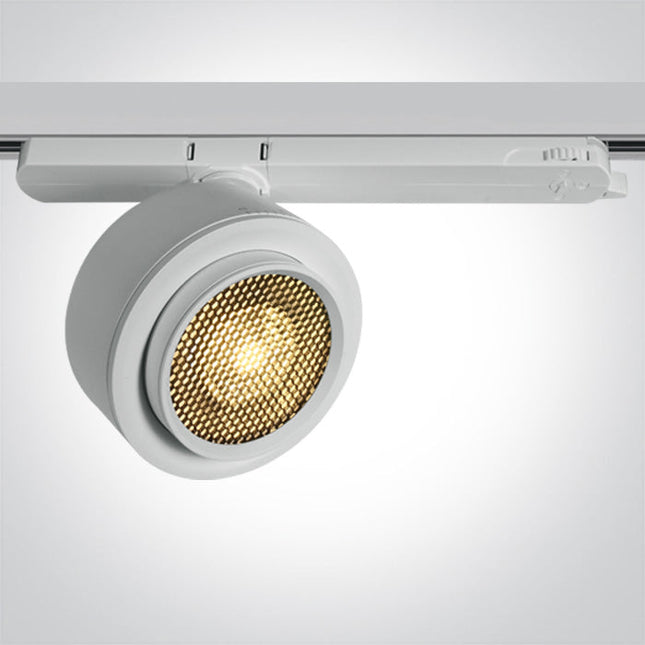 ONE Light | 65662BT/W/W WHITE 28W TRACK SPOT WW 15-45deg ADJUSTABLE 230V HONEYCOMB - OEM NORDIC - Quality Parts Distribution