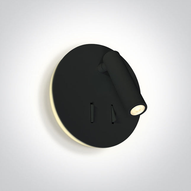 ONE Light | 65746B/B/W BLACK LED 3W + 5W BACK LIGHT WW IP20 230V - OEM NORDIC - Quality Parts Distribution