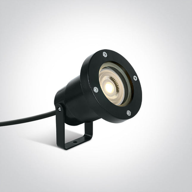 ONE Light | 67202G/B BLACK SPOT GU10 6W IP65 100-240V - OEM NORDIC - Quality Parts Distribution