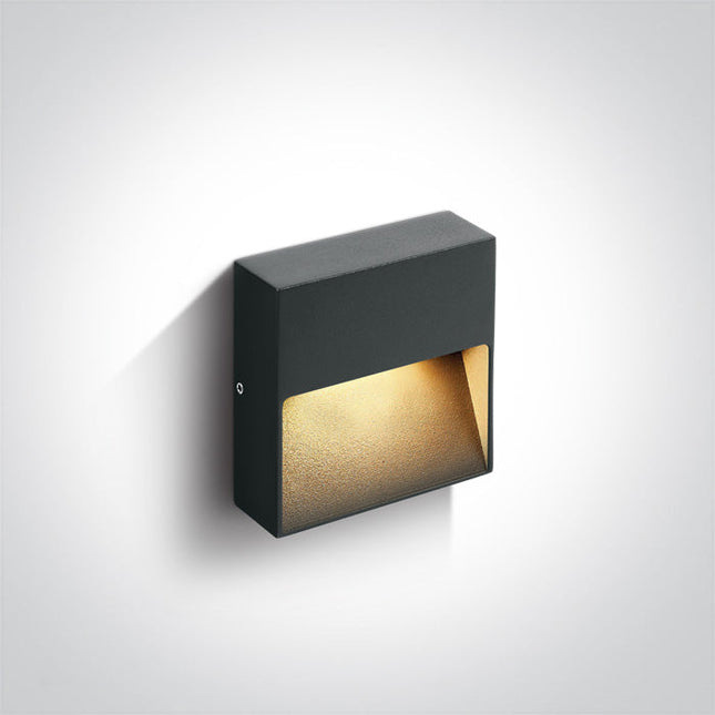 ONE Light | 67359A/AN/W ANTHRACITE LED WALL LIGHT 4W WW IP54 100-240V - OEM NORDIC - Quality Parts Distribution