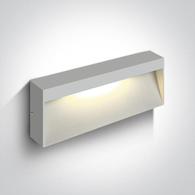 ONE Light | 67359B/W/W WHITE LED WALL LIGHT 7W WW IP54 230V - OEM NORDIC - Quality Parts Distribution