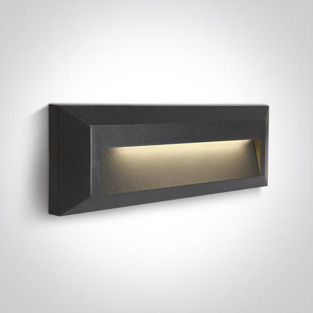 ONE Light | 67388C/AN/W ANTHRACITE LED WALL LIGHT 2W WW DARK LIGHT IP65 230V - OEM NORDIC - Quality Parts Distribution