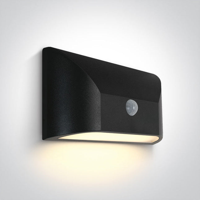 ONE Light | 67396A/AN/W ANTHRACITE LED WALL LIGHT 6W WW IP65 230V SENSOR - OEM NORDIC - Quality Parts Distribution