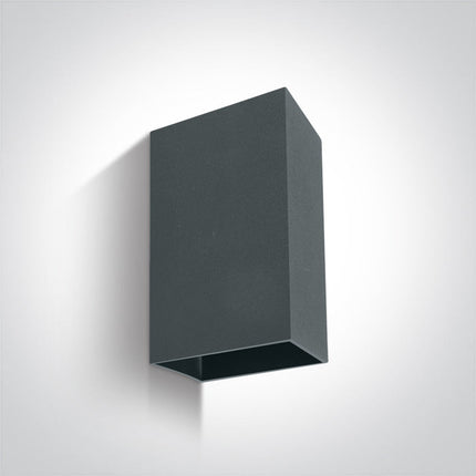 ONE Light | 67398A/AN/W ANTHRACITE WALL LED 2x3W WW IP54 DARK LIGHT 100-240V - OEM NORDIC - Quality Parts Distribution