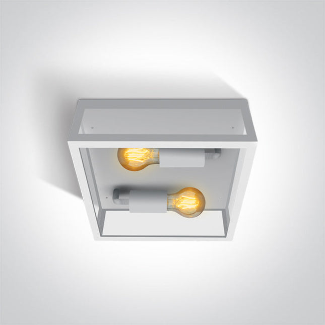 ONE Light | 67406D/W WHITE PLAFO 12W 2xE27 IP43 - OEM NORDIC - Quality Parts Distribution