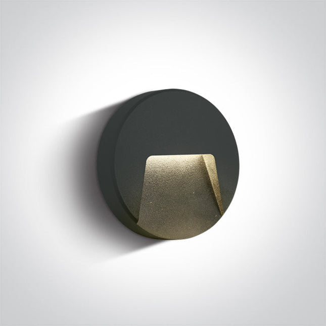 ONE Light | 67414/AN/W ANTHRACITE LED WALL LIGHT 3W WW DARK LIGHT IP65 230V - OEM NORDIC - Quality Parts Distribution