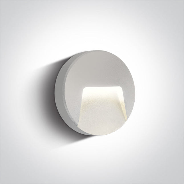 ONE Light | 67414/W/W WHITE LED WALL LIGHT 3W WW DARK LIGHT IP65 230V - OEM NORDIC - Quality Parts Distribution