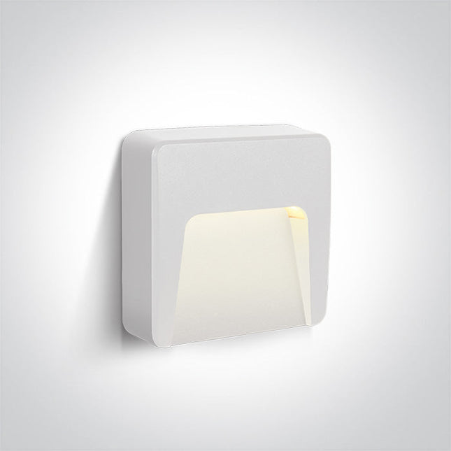 ONE Light | 67417/W/W WHITE LED WALL LIGHT 1,5W WW DARK LIGHT IP65 230V - OEM NORDIC - Quality Parts Distribution