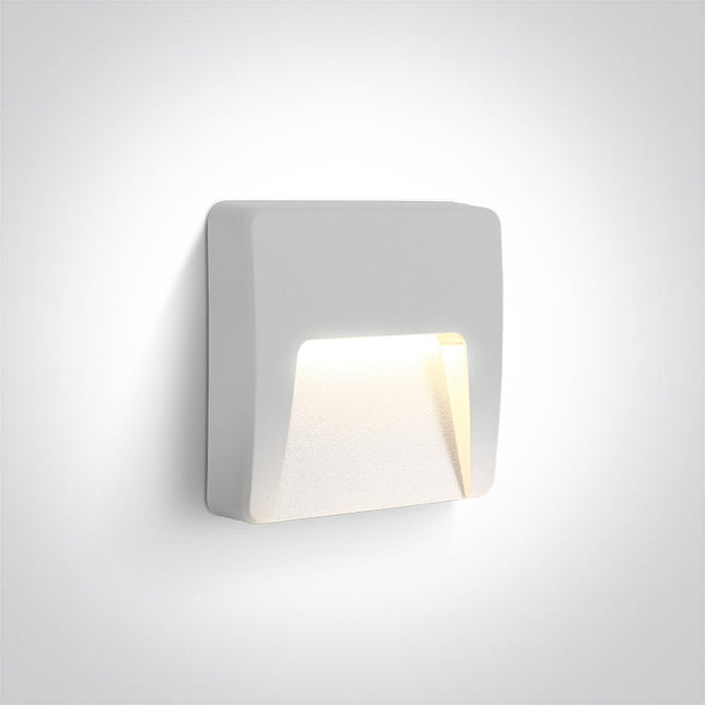 ONE Light | 67418/W/W WHITE LED WALL LIGHT 3W WW DARK LIGHT IP65 230V - OEM NORDIC - Quality Parts Distribution