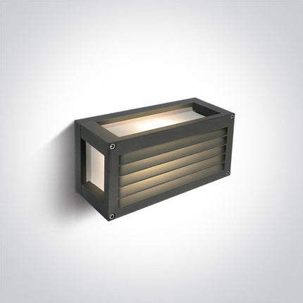 ONE Light | 67420AL/AN/W ANTHRACITE LED 7W WALL LIGHT WW IP54 230V - OEM NORDIC - Quality Parts Distribution