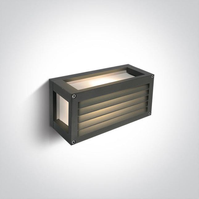 ONE Light | 67420AL/AN/W ANTHRACITE LED 7W WALL LIGHT WW IP54 230V - OEM NORDIC - Quality Parts Distribution