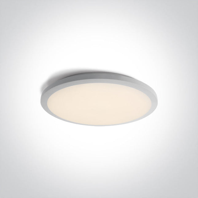 ONE Light | 67448/W/W WHITE LED PLAFO 24w WW IP20 230V - OEM NORDIC - Quality Parts Distribution