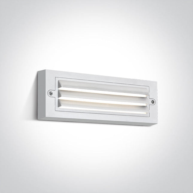 ONE Light | 67502A/W/W WHITE LED WALL LIGHT 6W WW DARK LIGHT IP65 230V - OEM NORDIC - Quality Parts Distribution