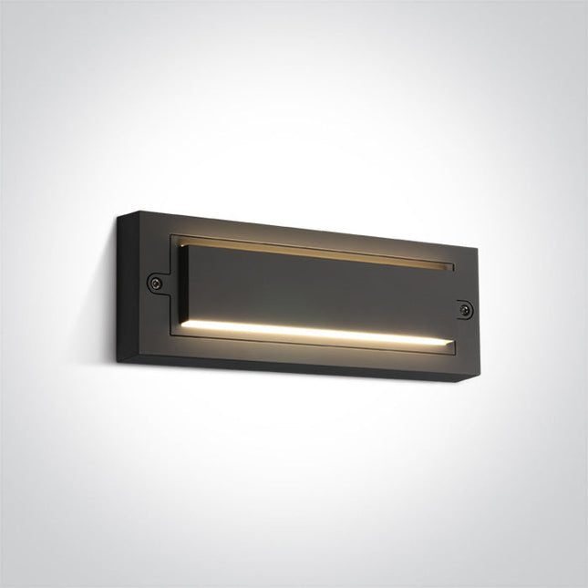 ONE Light | 67502B/AN/W ANTHRACITE LED WALL LIGHT 6W WW DARK LIGHT IP65 230V - OEM NORDIC - Quality Parts Distribution