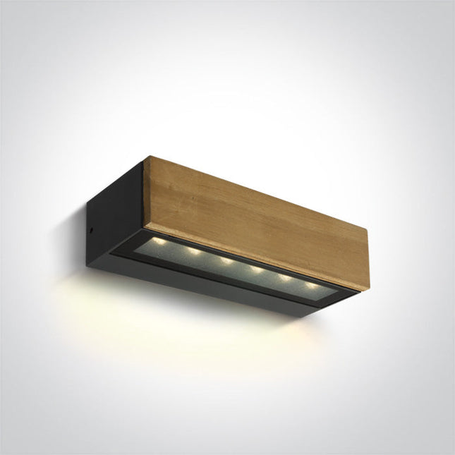ONE Light | 67522A/AN/W ANTHRACITE WALL LED 8W WW IP65 100-240V - OEM NORDIC - Quality Parts Distribution