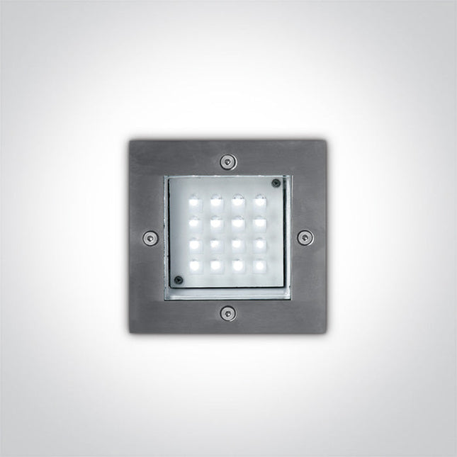 ONE Light | 68001/R S/STEEL WALL RECESSED RED 1,6w IP54 230v - OEM NORDIC - Quality Parts Distribution