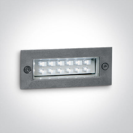 ONE Light | 68002/R S/STEEL WALL RECESSED RED 1,2w IP54 230v - OEM NORDIC - Quality Parts Distribution