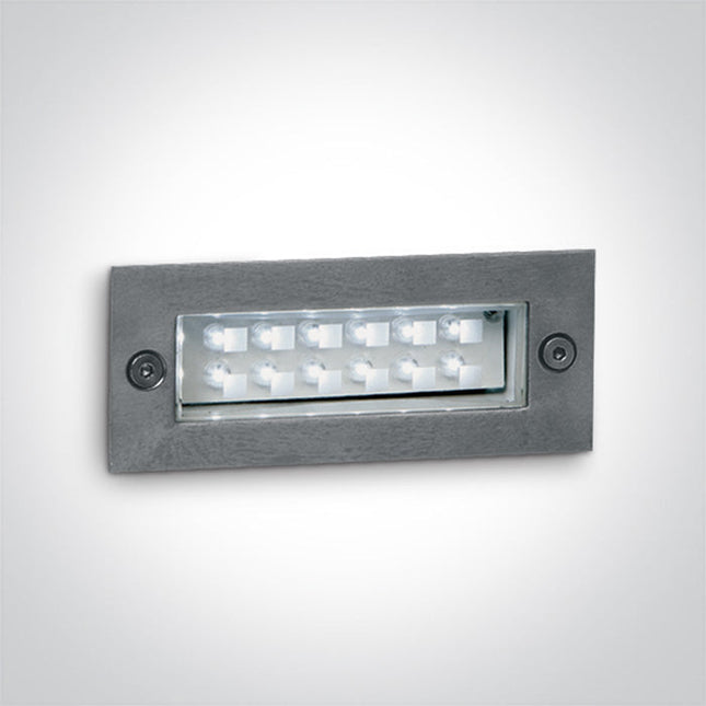 ONE Light | 68002/R S/STEEL WALL RECESSED RED 1,2w IP54 230v - OEM NORDIC - Quality Parts Distribution
