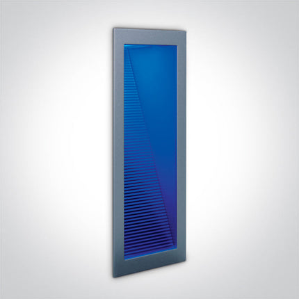 ONE Light | 68008/G/BL GREY WALL REC BLUE 1w/350mA IP20 - OEM NORDIC - Quality Parts Distribution
