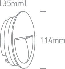ONE Light | 68068/W/W WHITE WALL RECESSED LED 3W IP65 DARK LIGHT 100-240V