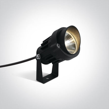 ONE Light | 7068/B/W BLACK LED SPOT 6W WW 40deg IP65 SPIKE 230V - OEM NORDIC - Quality Parts Distribution