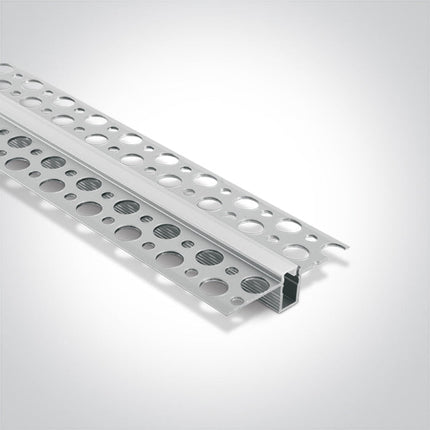 ONE Light | 7900TR/AL TRIMLESS PROFILE 2m FOR 5mm STRIPS + PC OPAL DIFF - OEM NORDIC - Quality Parts Distribution