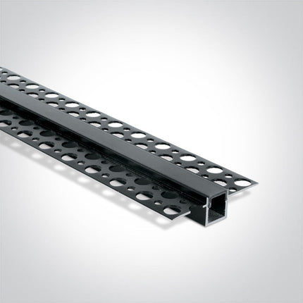 ONE Light | 7901TR/B BLACK TRIMLESS PROFILE 2m FOR 10mm STRIPS + BLACK PC DIFFUSER - OEM NORDIC - Quality Parts Distribution