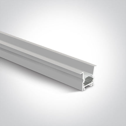 ONE Light | 7903R/W WHITE RECESSED PROFILE 2m + PC Opal diffuser DARK LIGHT - OEM NORDIC - Quality Parts Distribution