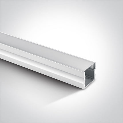 ONE Light | 7904/W WHITE PROFILE 2m + PC opal diffuser - OEM NORDIC - Quality Parts Distribution