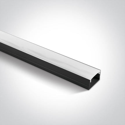 ONE Light | 7905/B BLACK PROFILE 2m + PC opal diffuser - OEM NORDIC - Quality Parts Distribution