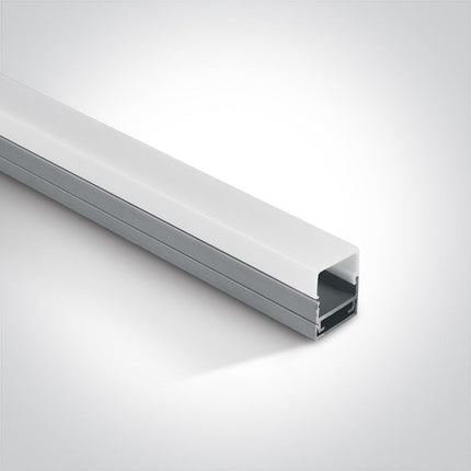 ONE Light | 7906/AL PROFILE 2m + PMMA opal square diffuser - OEM NORDIC - Quality Parts Distribution
