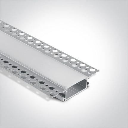 ONE Light | 7906TR/AL TRIMLESS PROFILE 2m FOR 37mm STRIPS PC OPAL DIFFUSER - OEM NORDIC - Quality Parts Distribution